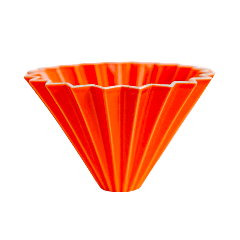 Воронка Origami керамическая оранжевая - фото 1