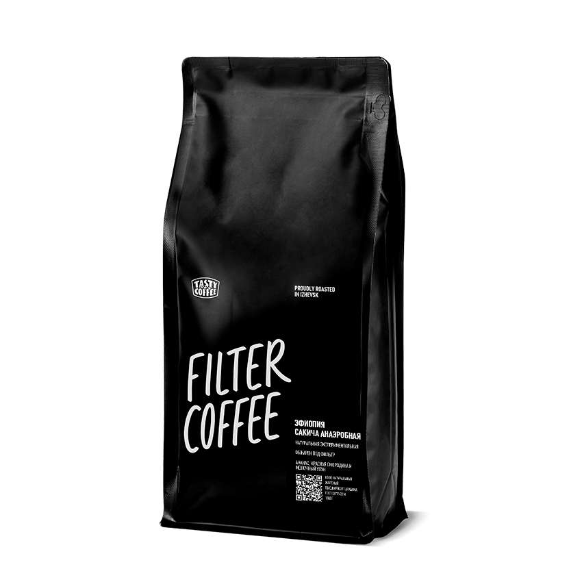 Кофе в зернах Tasty Coffee Эфиопия Сакича Анаэробная