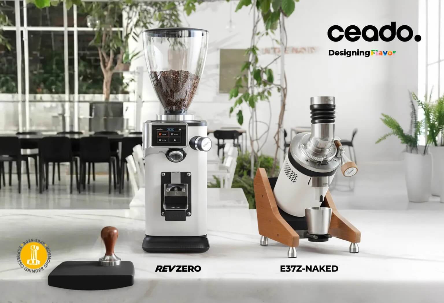 Кофемолки Ceado REV Zero и E37Z Naked для World Barista Championship