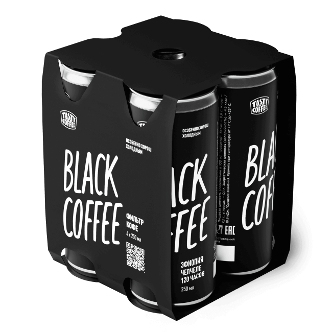 Кофе в банках Tasty Coffee Black Coffee