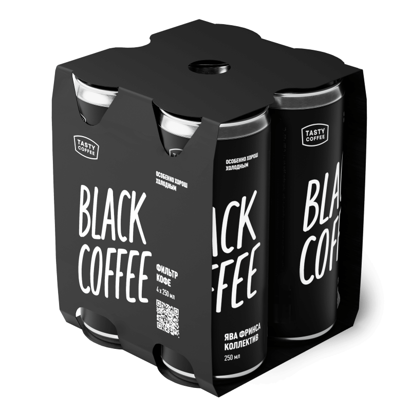 Кофе в банках Tasty Coffee Black Coffee