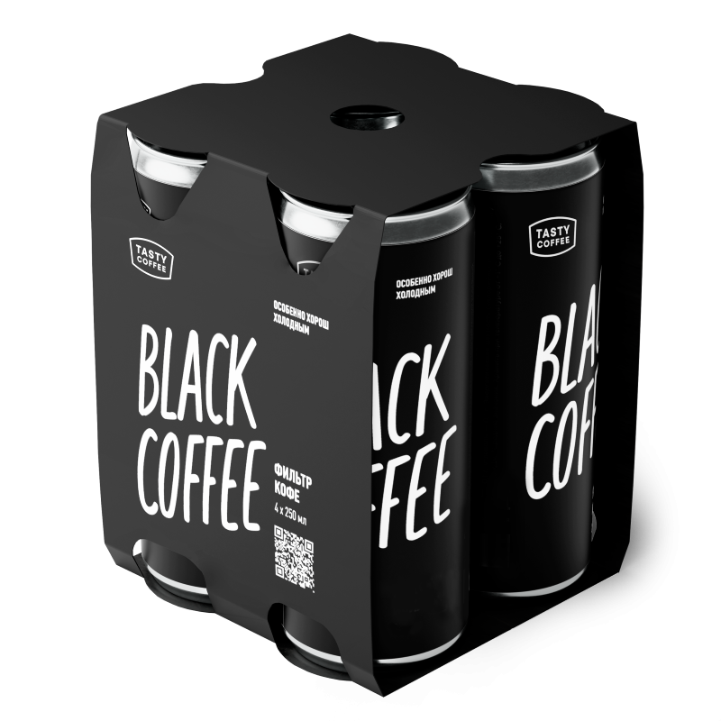 Кофе в банках Tasty Coffee Black Coffee