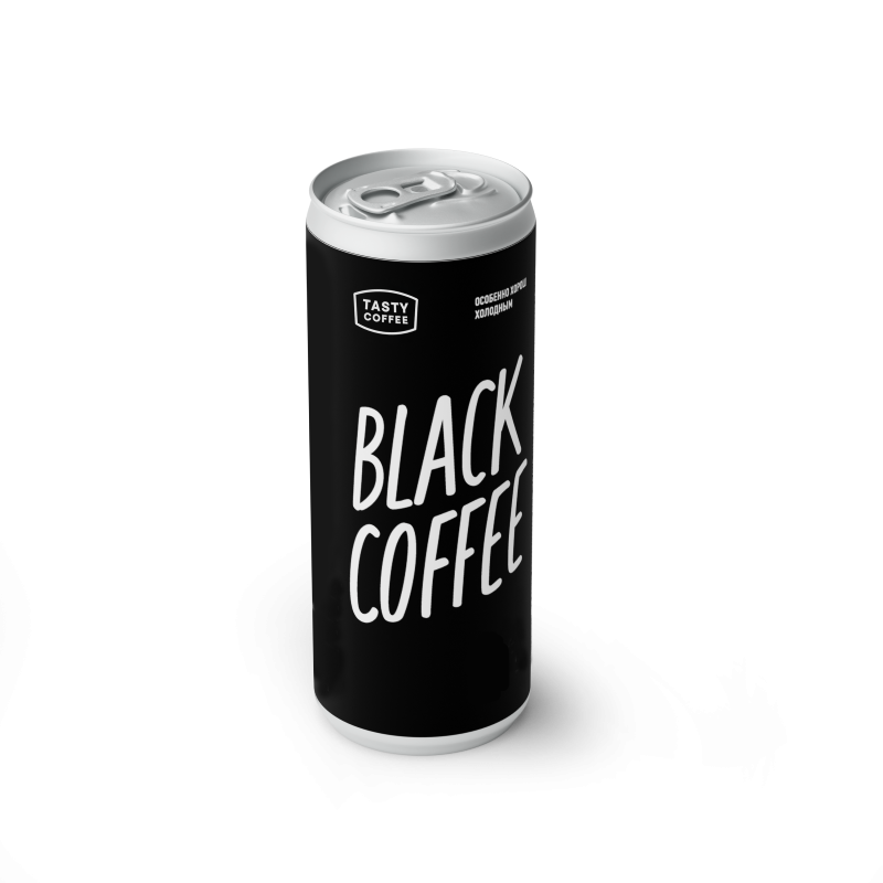 Кофе в банках Tasty Coffee Black Coffee