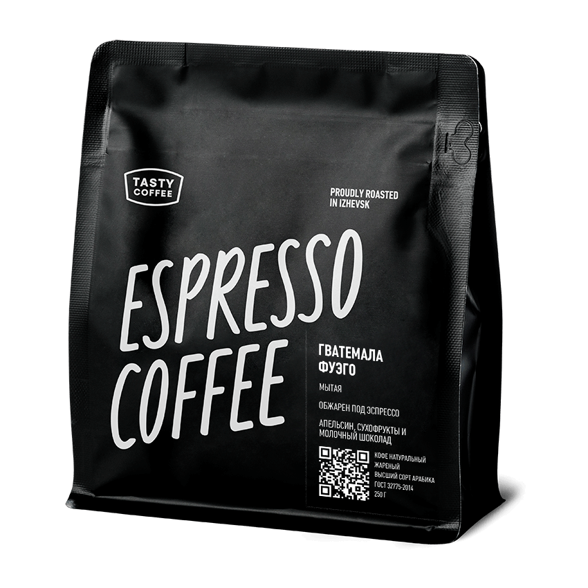 Кофе в зернах Tasty Coffee Гватемала Фуэго