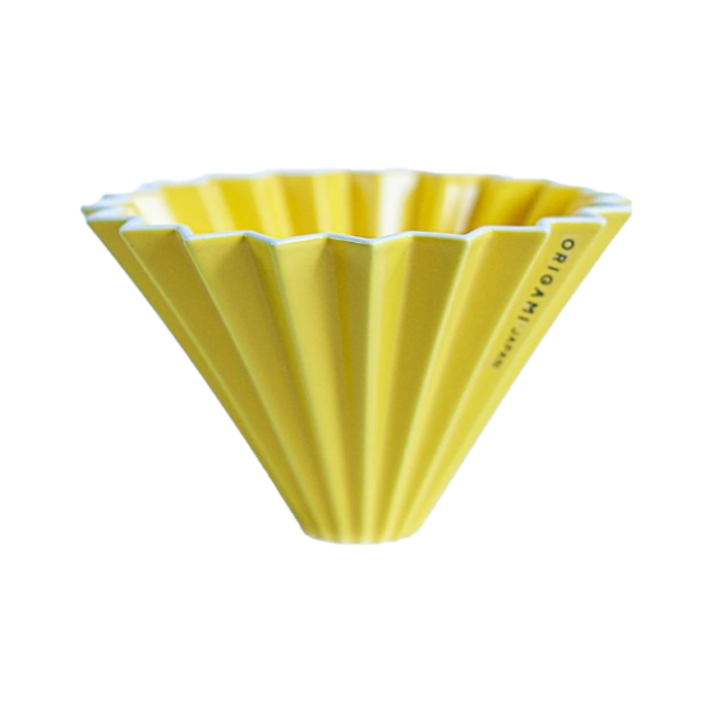 Аксессуары Tasty Coffee Воронка Origami керамическая жёлтая