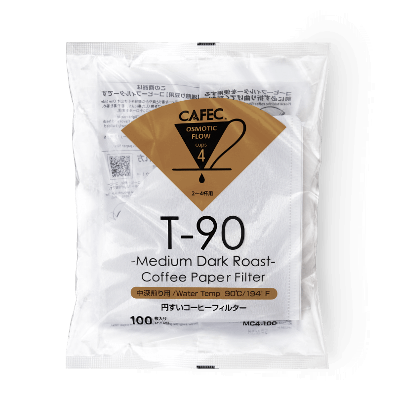 Аксессуары Tasty Coffee Фильтры Cafec Т-90 низкой плотности (размер 2–4), 100 шт